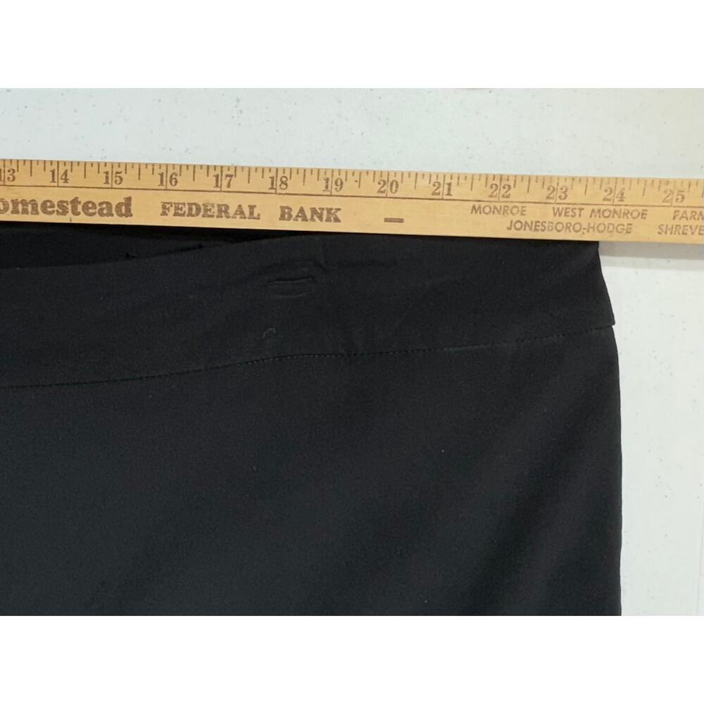 Avenue Ankle Pants Size 26 (47x26.5) Black Stretch High Rise Classic Dressy - Picture 8 of 12
